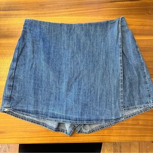 Old Navy Denim Wrap Skort